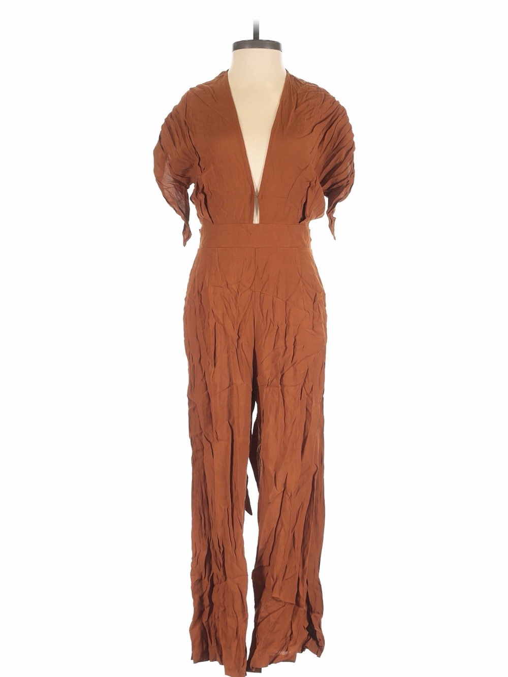 NWT Revolve Faithfull the Brand Cedric Wide-Leg Jumpsuit w Tie Waist US 4 Small - Picture 3 of 9